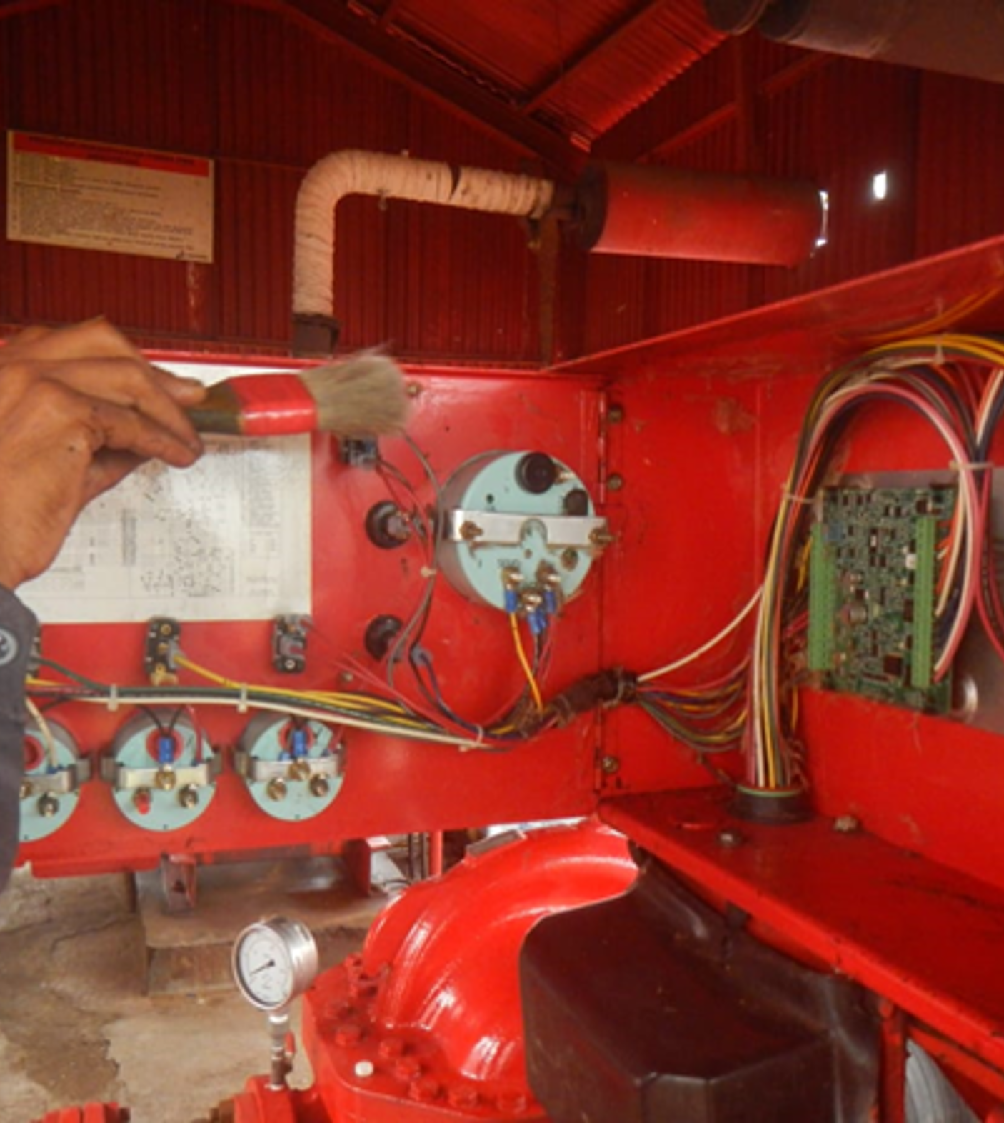 Fire pump repair activity